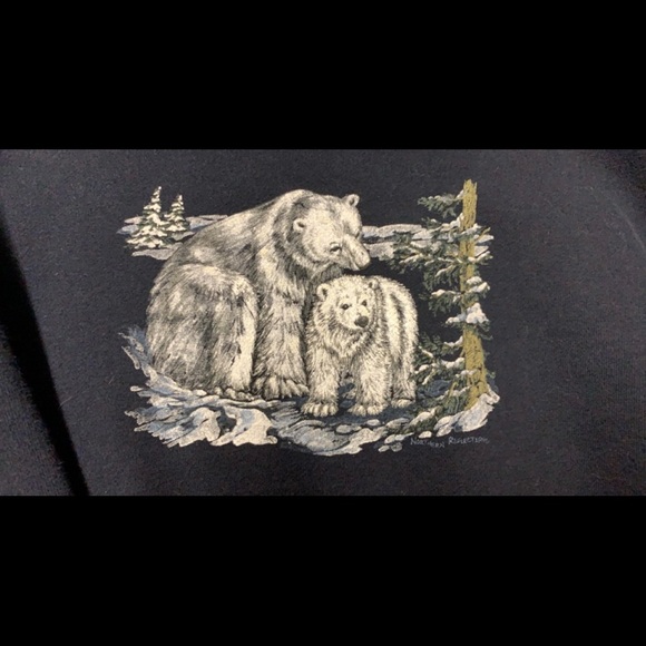 Navy blue northern reflections sweatshirt - Picture 4 of 4